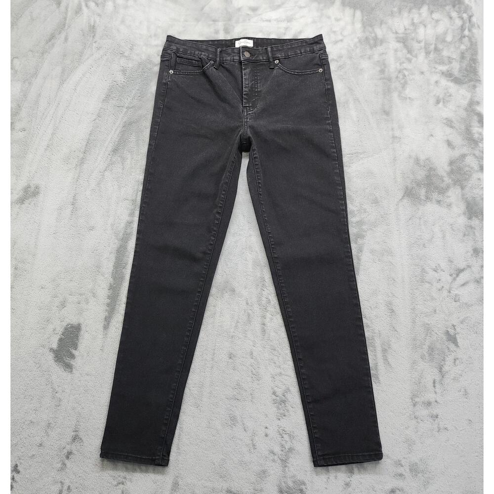 Jessica Simpson Jeans Womens 10 Washed Black High Rise‎ Skinny Stretch Denim